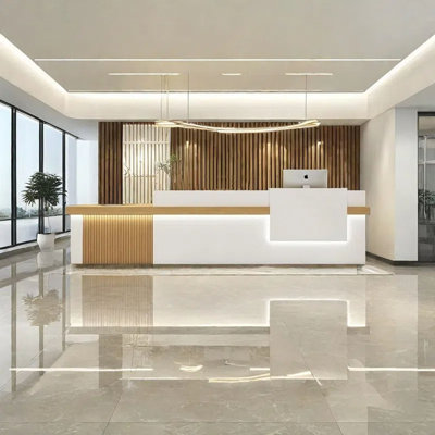 Style Front Desk, Checkout Counter & Computer Desk – Sleek, Functional Design for Commercial Spaces by OX Art Reception Desk