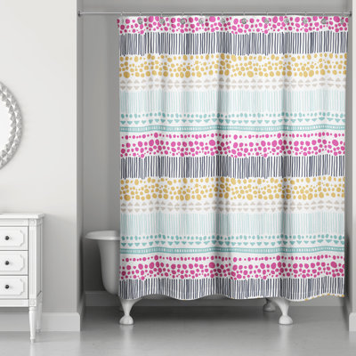 Rickman Striped Shower Curtain