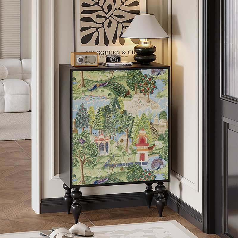 Living room vintage storage French decor cabinet