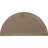 14"H x 28"W x 1 1/8" D Half Round Gable Vent Louvre, Non-Functional