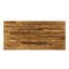 Table basse en bois avec supports en fer rustique, finition, hauteur 18,14 po x largeur 50 po 23,5 po profondeur table contemporaine, pieds en métal, l P H