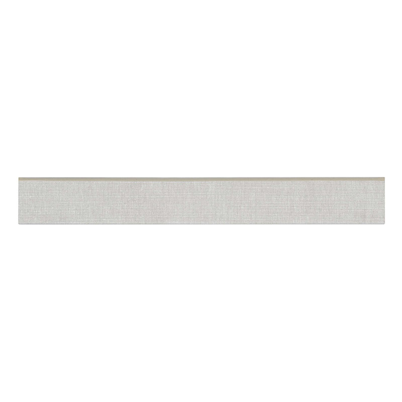 Garniture de tuile moulure en porcelaine 3" x 24" Plaza, Neige