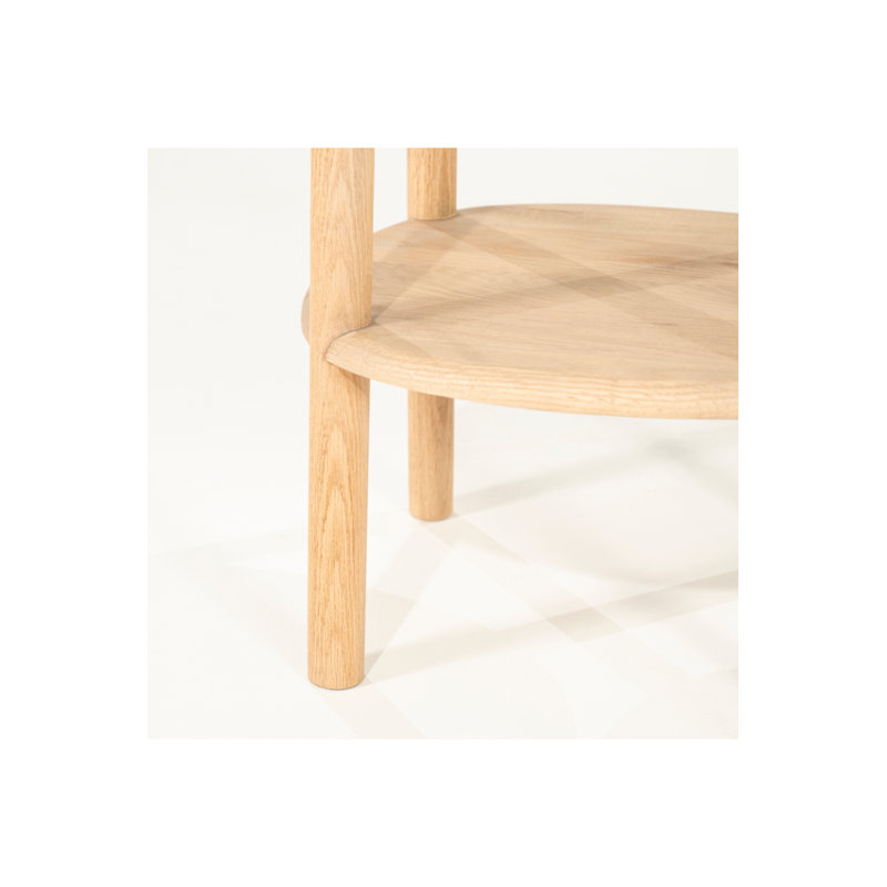 Cleo Glass End Table, Natural