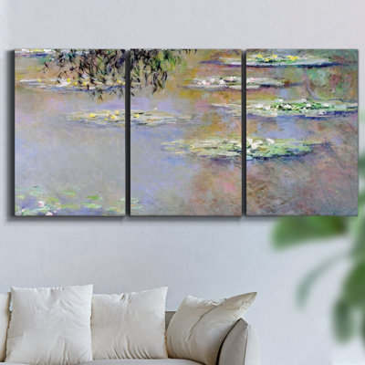 " The Beach At Sainte Adresse #2 By Monet " 3 - Pieces