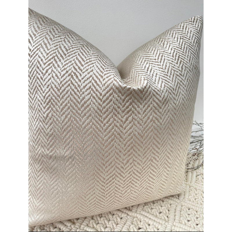 Abstract Gold Square Cushion Cover