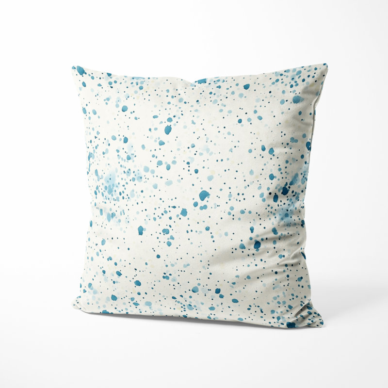 Coussin décoratif abstrait Abstract Dash Flow Skyivory, H 16 po x l 16 po