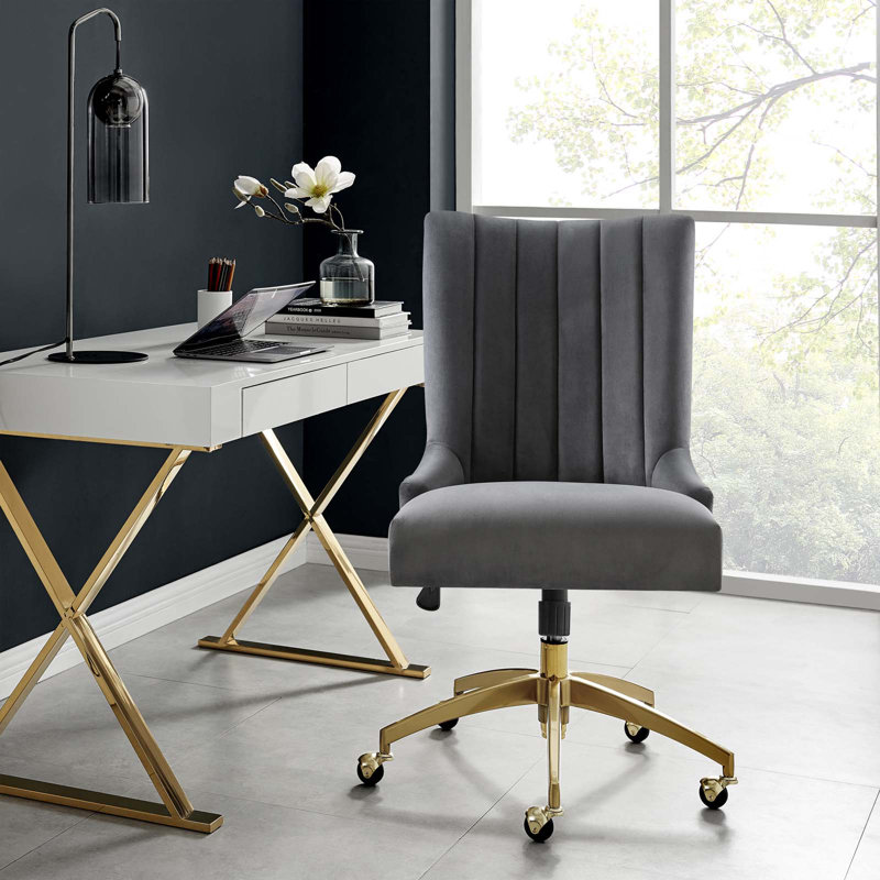 Chaise de bureau Empower Channel, Or, gris