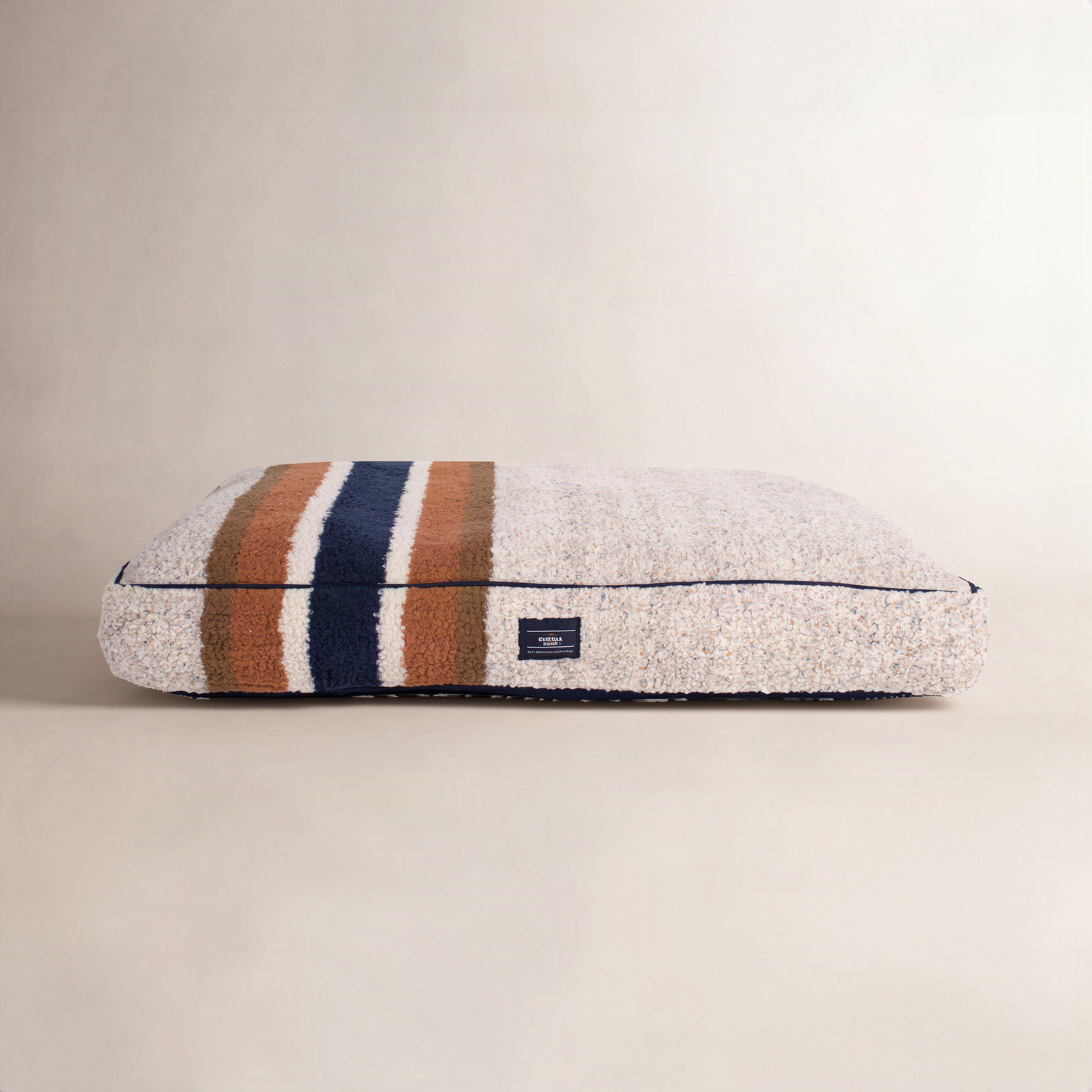Napper Striped Pet Pillow, Oatmeal, Medium (36" W x 27" D x 5" H)