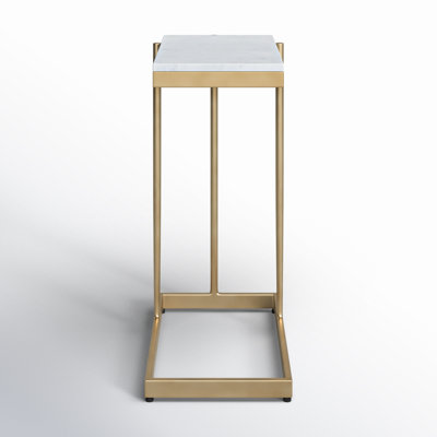 Brigitte Marble Top Frame End Table