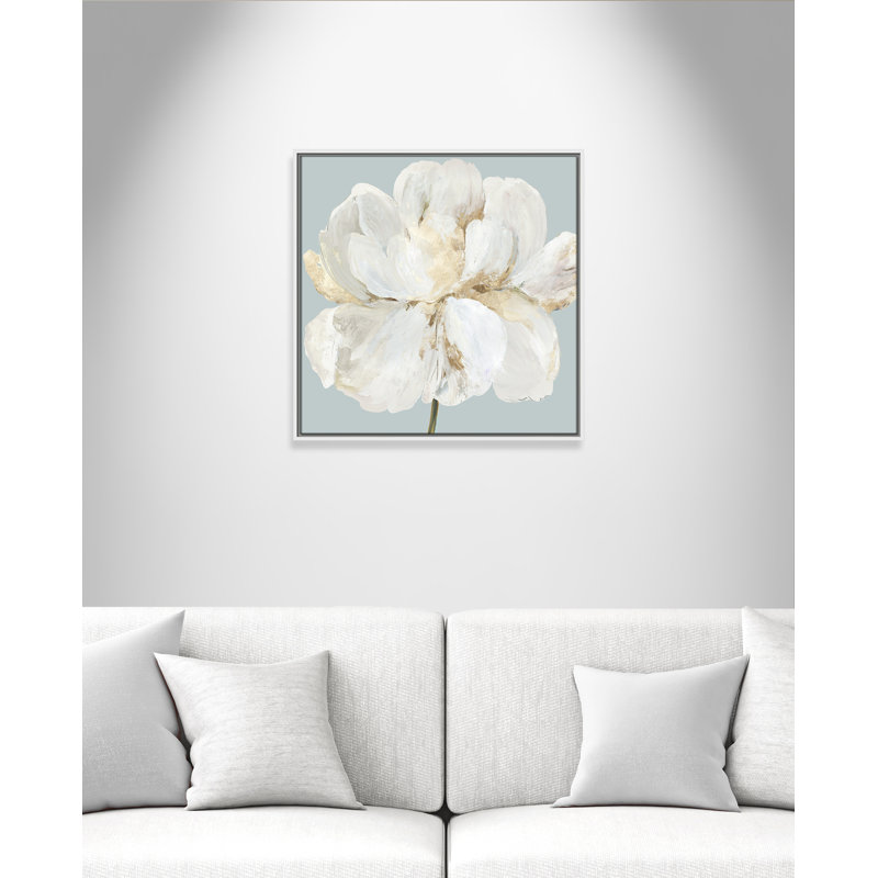 «Garden Queen II - Floater Frame», reproduction d'art sur toile, H 25,5 po x l 25,5 po x P 2 po, Toile blanche