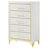 Amatia 5-drawer Bedroom Chest of Drawers White-109233338