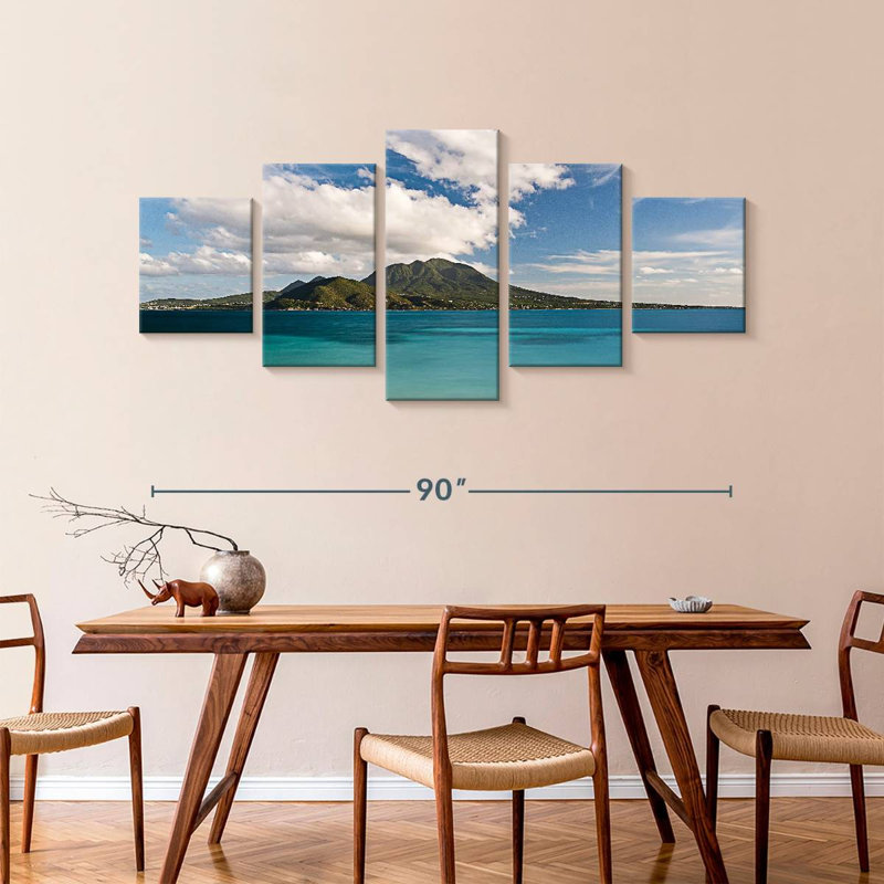 Île de Nevis, H 42 po x l 92 po