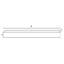 Tablette linéaire non combustible de 84 po avec finition moka-117026466-117223673