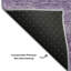 Tapis mauve de qualité supérieure lavable à la machine Prisco-431715545
