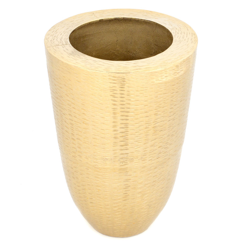 Metal Floor Vase, 45cm H x 32cm W x 32cm D