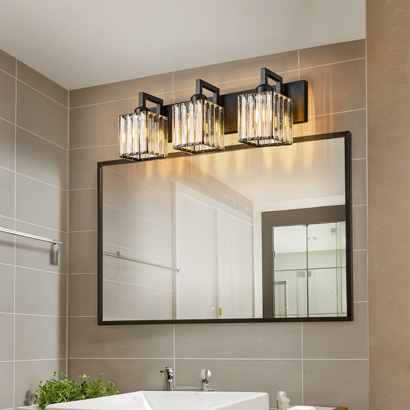 Kyneisha Vanity Light, Black, 3 Lights