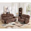Ensemble 2 pièces de salon inclinable manuel en microfibre moderne-451339626-451339627