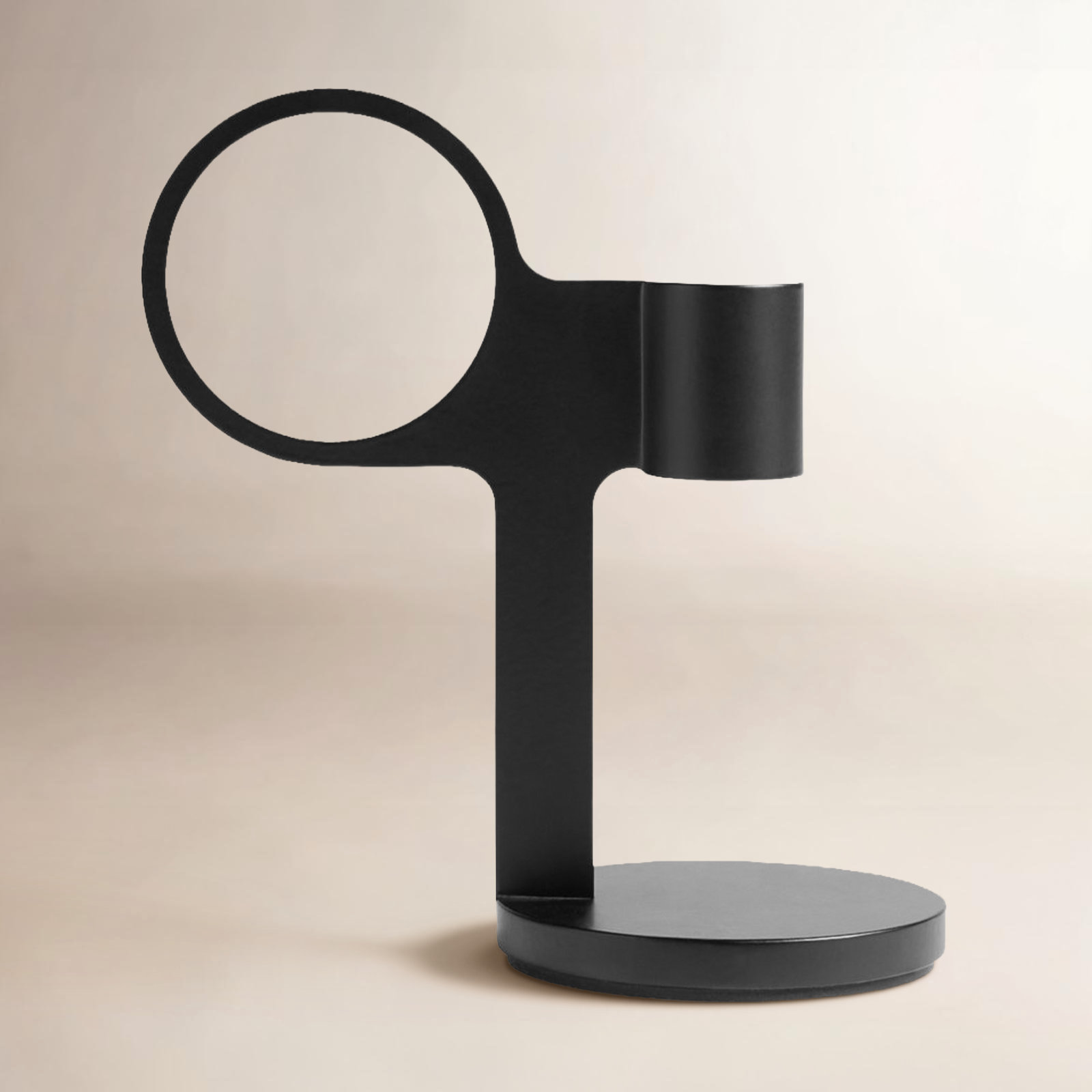 Who Goes There? Candle Holder, Black