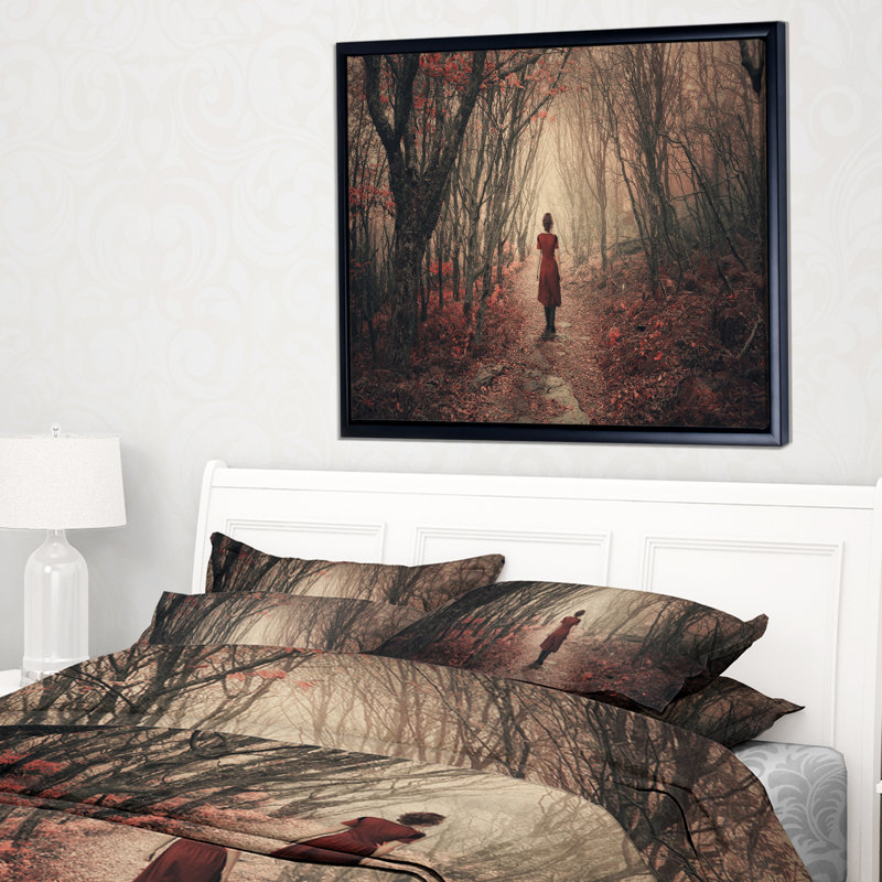 Schafer Landscape In Frosty Forest - reproduction de photo, H 30 po x l 40 po x P 1,5 po, Toile avec cadre flottant