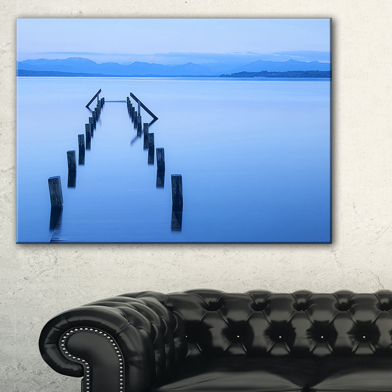 « wood walk », reproduction de photo sur toile tendue encadrée, H 30 po x l 40 po x P 1 po