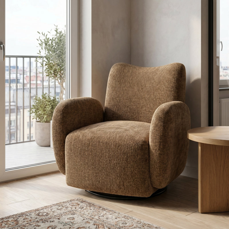 Fauteuil d'appoint pivotant à 360 °, Grey