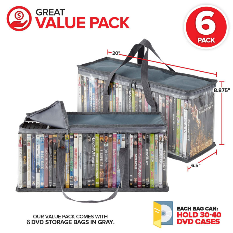 Plastic 8.87'' H Storage Bag