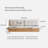 Oversized Solid Wood Sofa