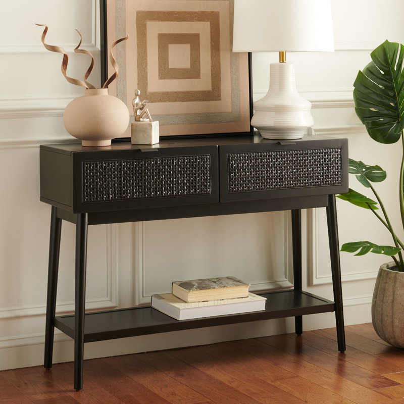 Piercey 42.01" Console Table, Black