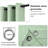 2 Thick Panels Room Darkening Blackout Curtains, Thermal Insulated Block Out Light Grommet Drapes-110070675-110070666