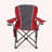 Clarena Black Oversized X-Shaped Reinforced Camping Folding Chair With Padded Back-40634419-121520838