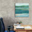  «Layered Fields 2» par Ethan Harper, art mural sur toile, 26 po x 26 po