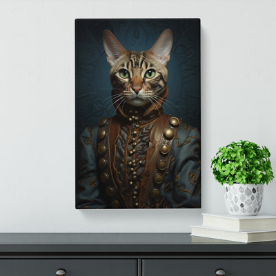 Bengal Cat Surrealism No.3 - Wrapped Canvas