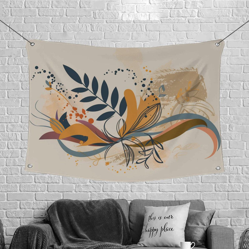 Microfiber Fabric Tapestry, 50" H x 60" W