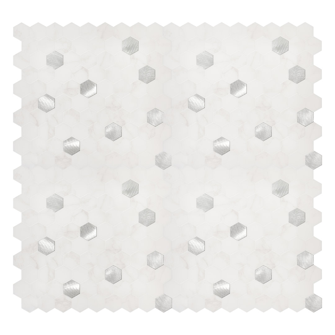 11" x 11" PVC Peel & Stick Mosaic Tile Avant Decor 