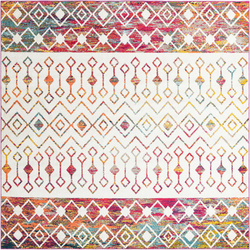 Abstract Indoor Rug, Square 10'