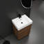 Meuble-lavabo de salle de bain 24 po avec lavabo simple et tiroirs doubles-626965513-626965514