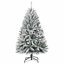 Artificial Christmas Tree Green and White PVC and Metal-315623589