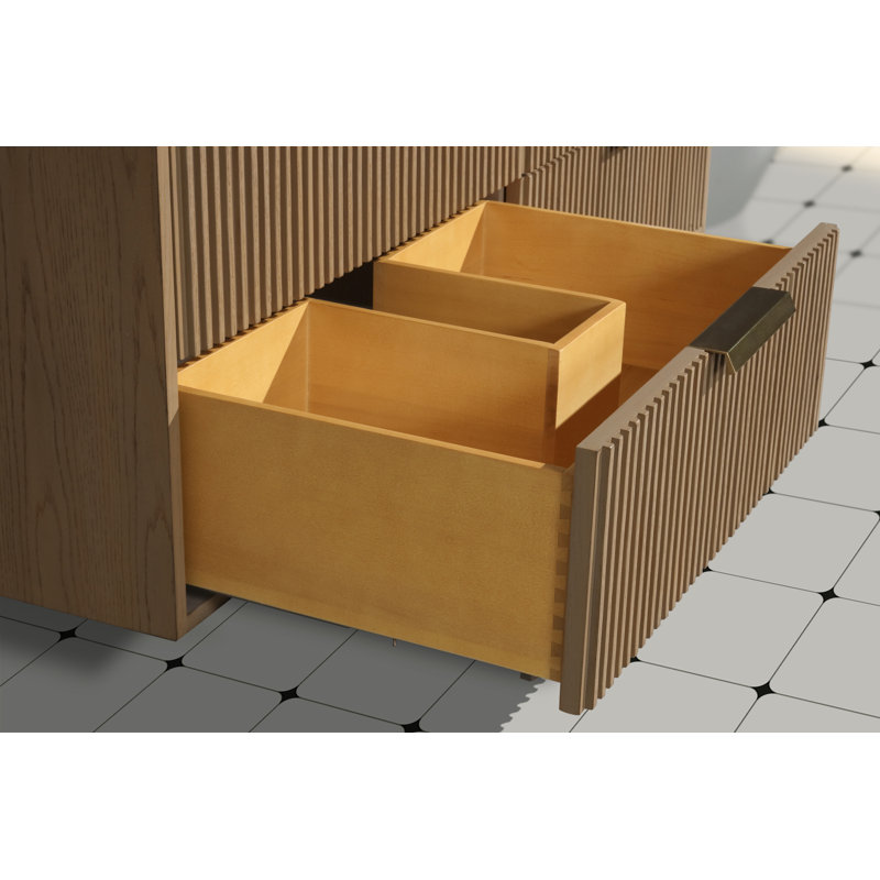 Meuble-lavabo double 60 po avec comptoir en quartz San Diego