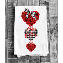 Dish Cloths Kitchen Towels, Valentine's Day Golden Heart Black and White  Horizontal Stripes Dishclot…See more Dish Cloths Kitchen Towels,  Valentine's