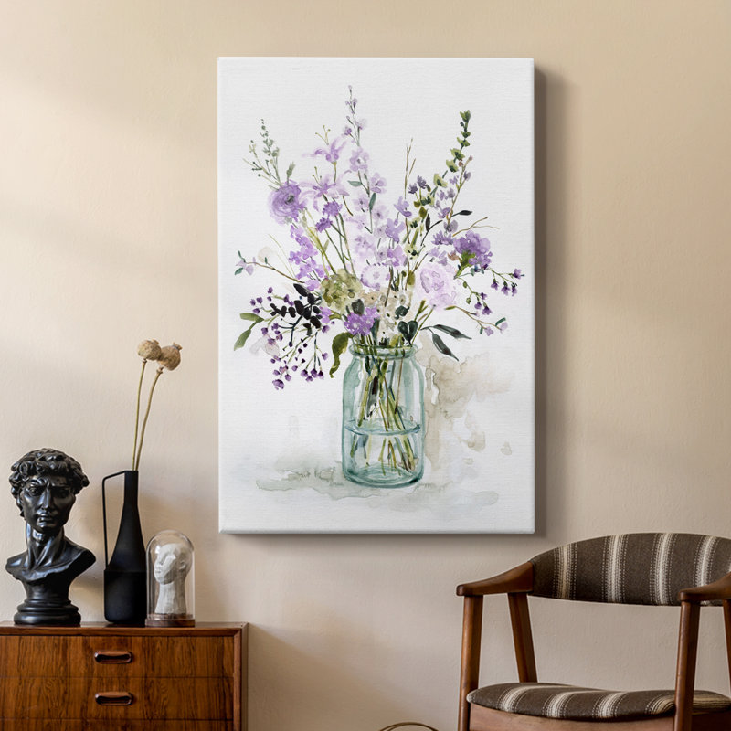 Mauve passion II - galerie Cavas sur mesure, H 12 po x l 8 po