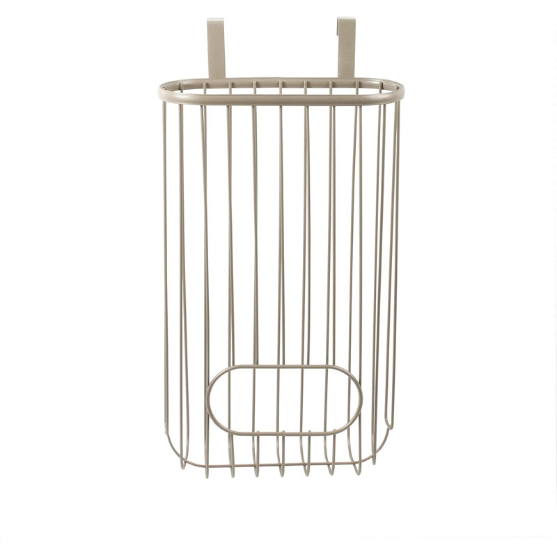 Albie Steel Cabinet Door Organizer, Satin Nickel