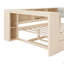 Lit plateforme double en bois avec tablettes de rangement, lit gigogne et station de charge-1553325704-1553325707