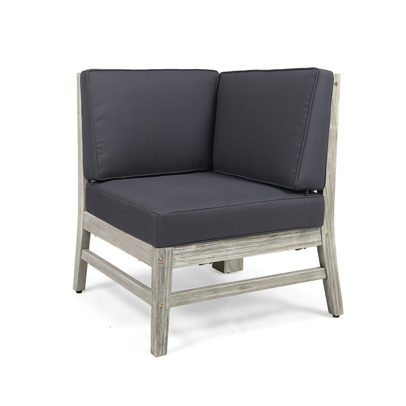 PERLA CORNER CHAIR, GREY