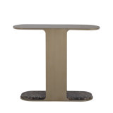 Cascade Metal Oval Side Table - 8 In. W X 24 In. H