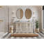 Meuble-lavabo double 60 po avec plateau Charlotte-95097471