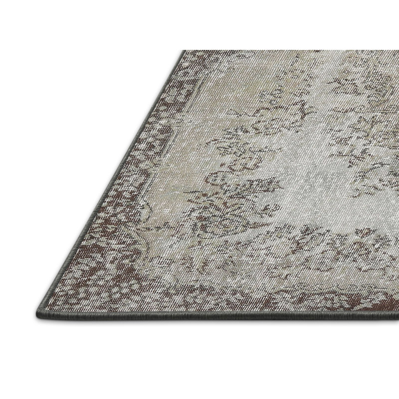 Tapis bleu/noir traditionnel Pembina, Rectangle 2 pi x 5 pi
