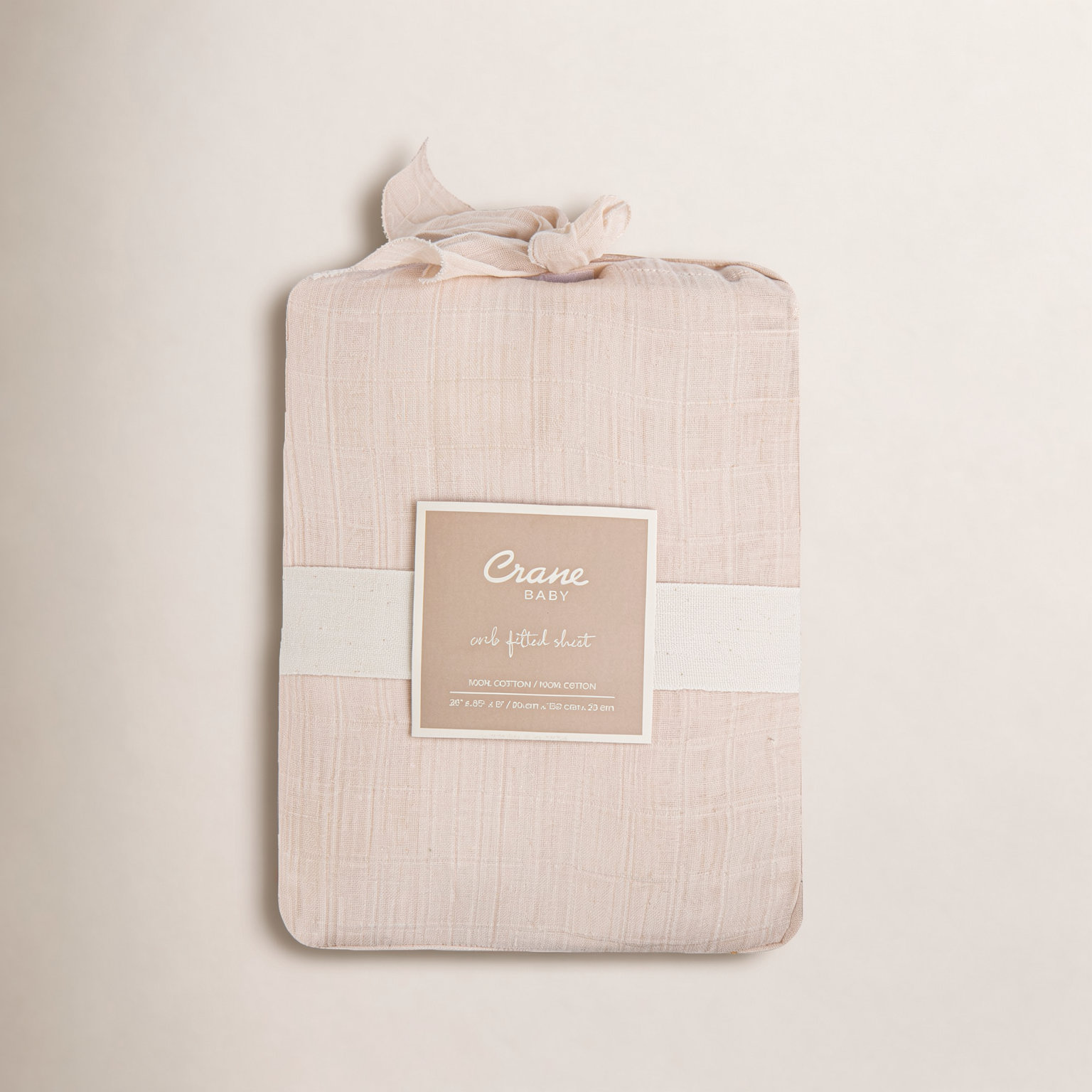 Cotton Sateen Fitted Crib Sheet, Desert Rose