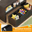 Armoire de rangement Commode 3 tiroirs avec roulettes-1710893340