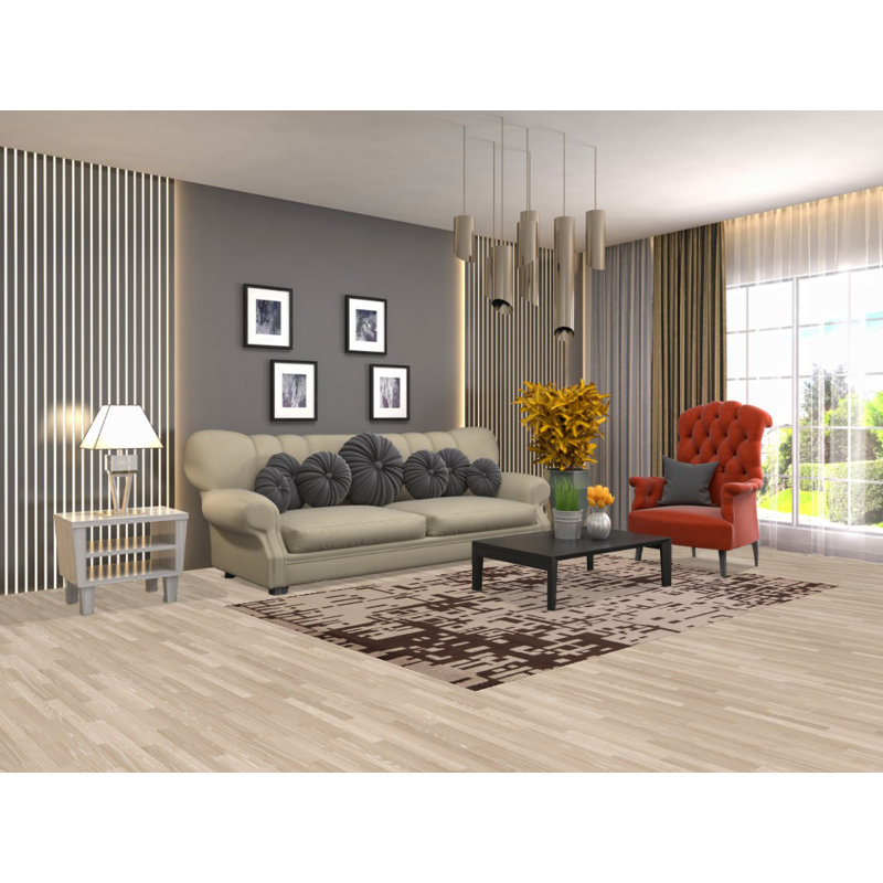 Tapis oriental abstrait 5 x 8