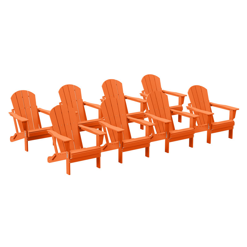 Chaise Adirondack pliante Vinnie, Orange
